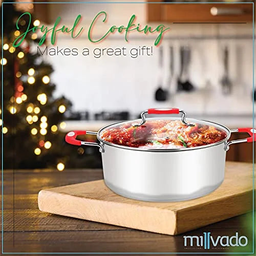 Stainless Steel Casserole Pot, 5 Quart Dutch Oven R9947