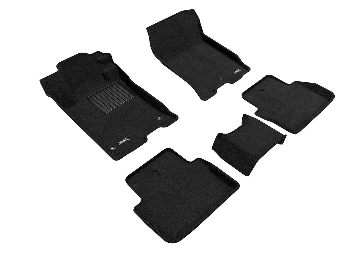 3D MAXpider ELEGANT Floor Mat (BLACK) Full Set B9339