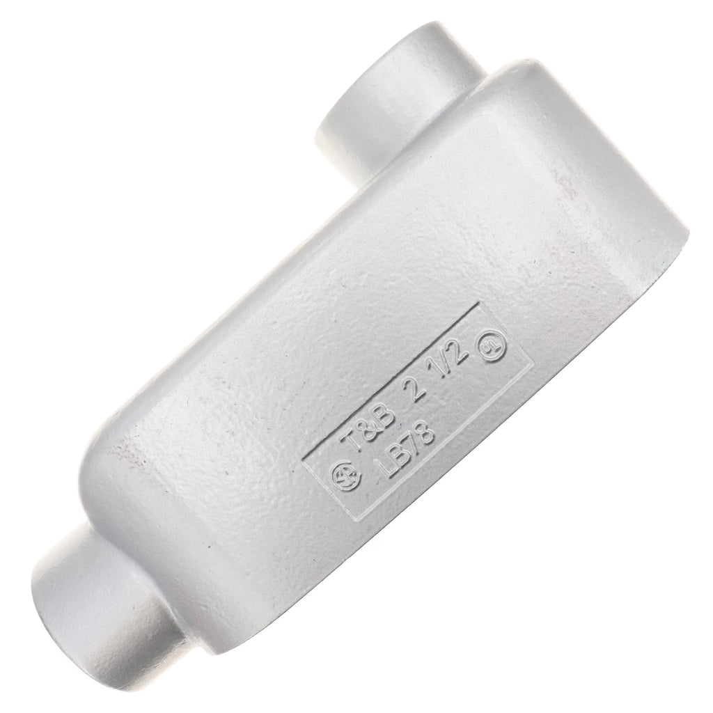 Cast-Iron Rigid Conduit Body, Type LB, 2-1/2-Inch T64672