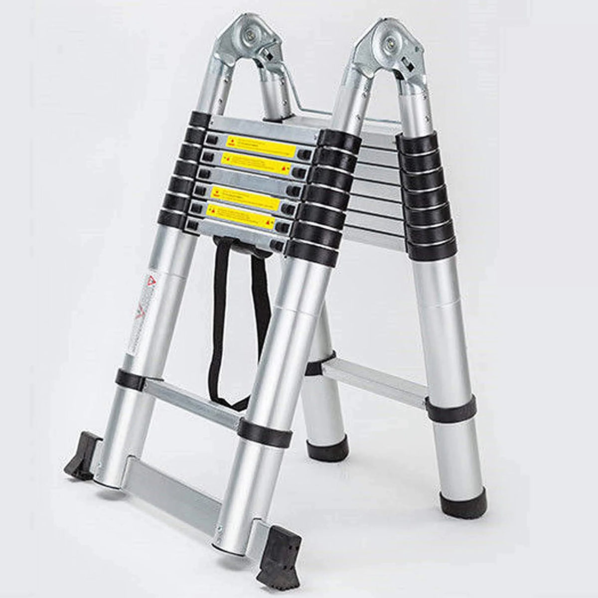 Telescopic Loft Ladder 16.5Ft Extendable Collapsible Step Ladders W6539