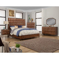 Antique Brown Wood 6 Drawer Dresser X472035