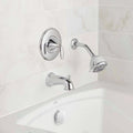 Polished Chrome Tub and Shower Faucet X641