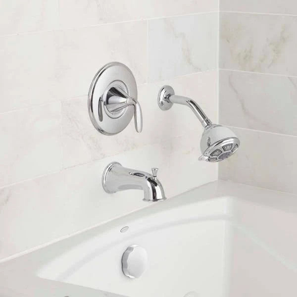 Polished Chrome Tub and Shower Faucet X641