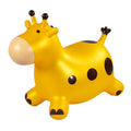 Yellow Inflatable Jumping Horse Toy with Air Pump I68499