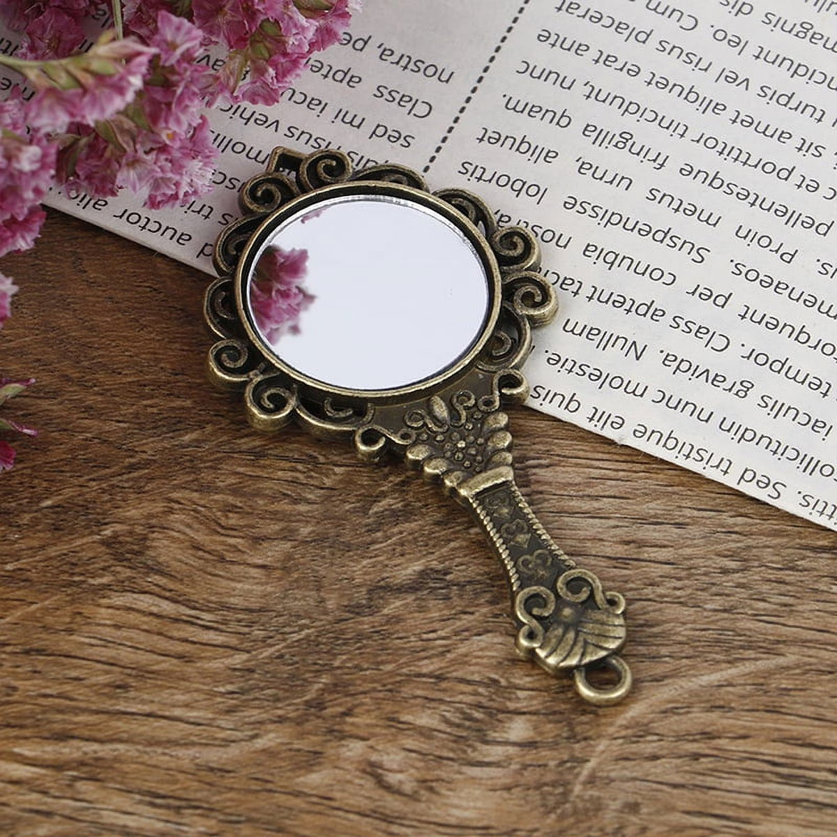 Vintage Metal Frame Mirror Dollhouse Miniature Bathroom Furniture V558613