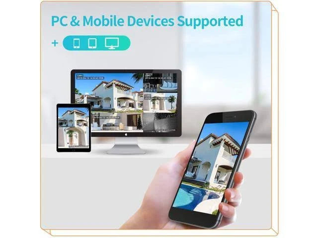 1080p 8CH NVR Wireless Security Camera System O45876