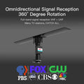 360° Rotation Dual-band Digital Antenna 40-860MHz 20±3dB Black Q76463