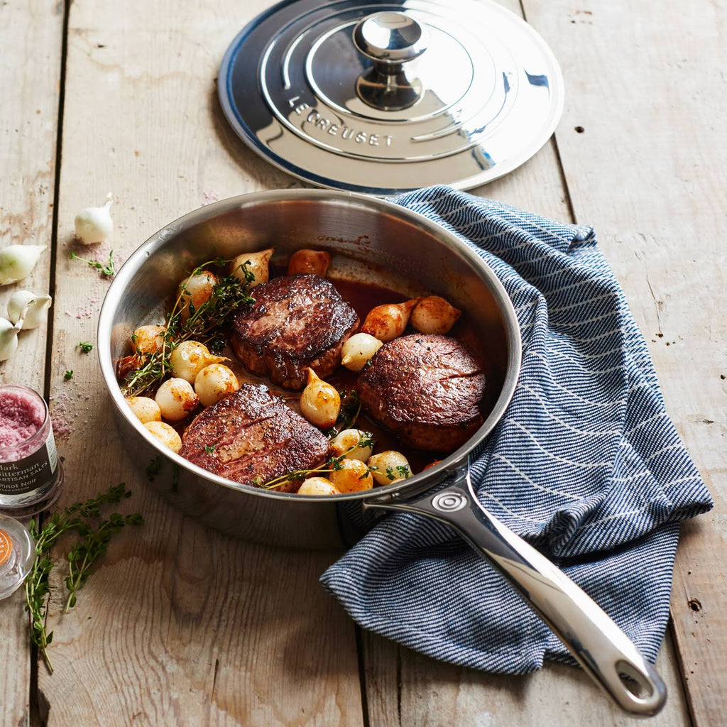 4.5-Quart Stainless Steel Saute Pan with Lid R699