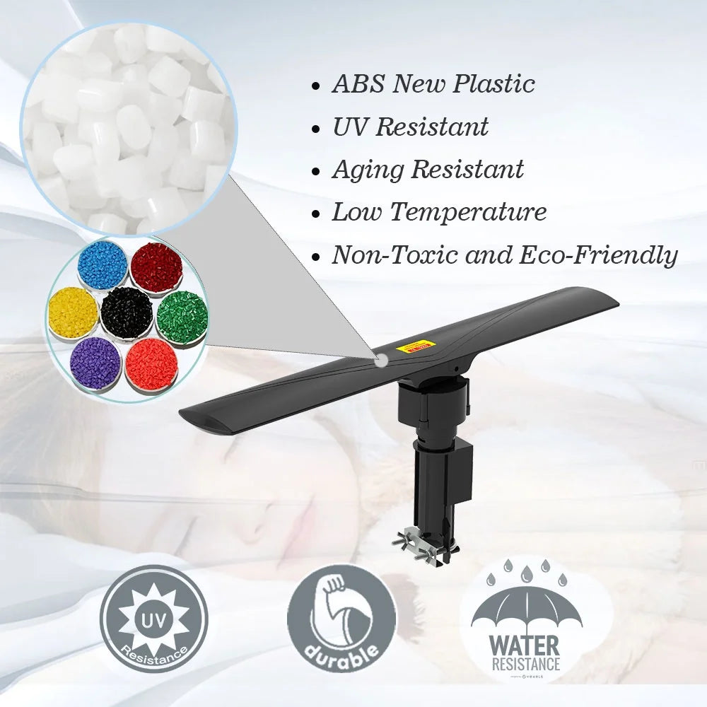 360° Rotation Dual-band Digital Antenna 40-860MHz 20±3dB Black Q76463