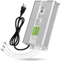 LEDMO IP67 Power Supply 300 Watts DC12V 25A AC/DC Driver Transformer Adapter Low Voltage Output with 3-Prong Plug 3.3 Feet Cable Pack of 2 P66305