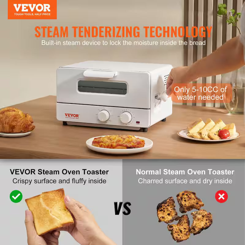 12L 1300W 5 In 1 Steam Convection Toaster Oven O6525