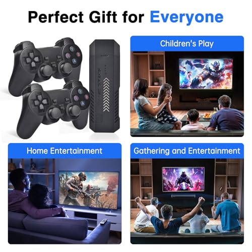 Classic Retro Gaming Console with 41 Emulators 4K HD 2.4G Wireless Controllers 64GB Z483