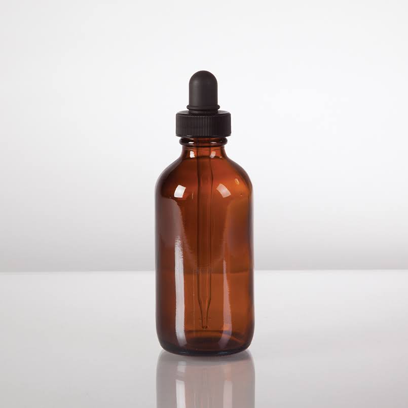 Amber Glass Bottles with Glass Droppers, 120ml, 50 per Package K78118