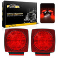 12V Submersible Red White LED Trailer Light Q40335