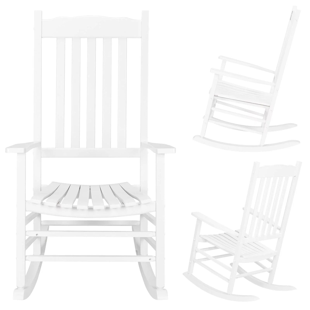 Oversized Wooden Rocking Chair E491364