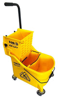 Commercial Mop Bucket with Wringer and Wet Floor Sign V978503