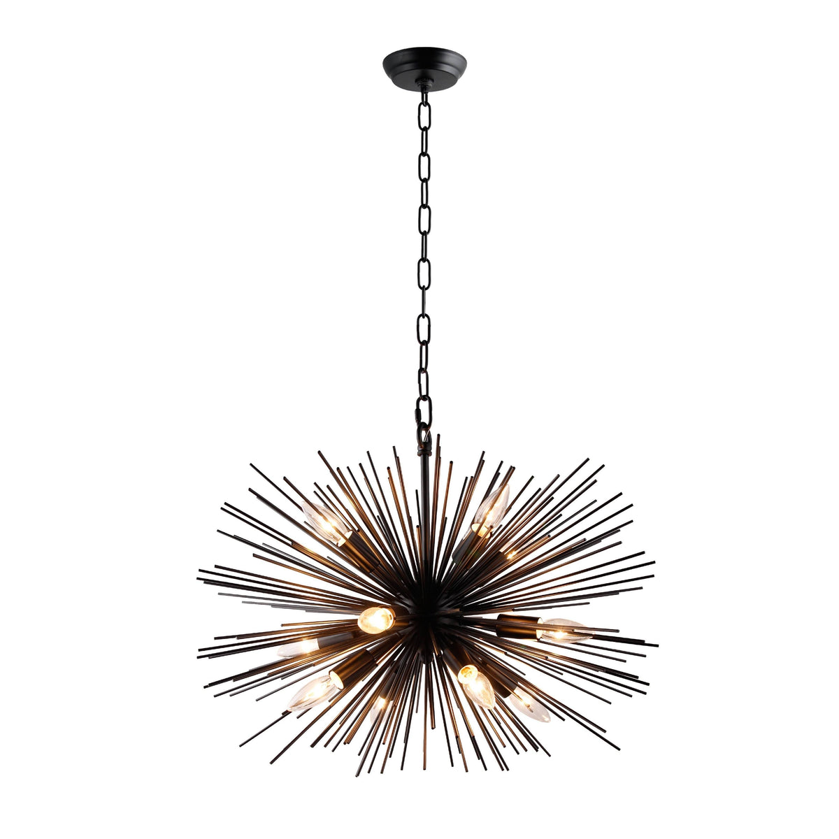 Black 12 Light Chandelier P585