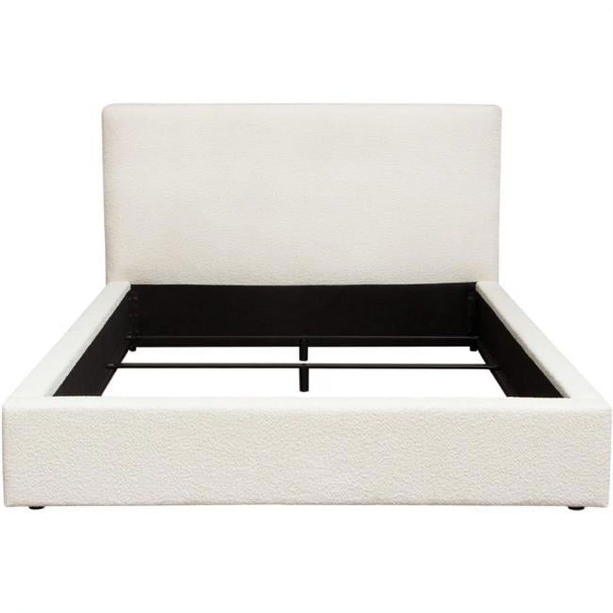 Ivory Boucle Queen Bed O50357