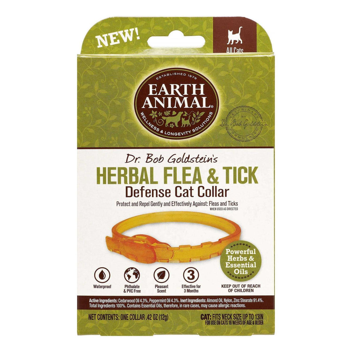 Herbal Flea & Tick Collar for Cats O4737