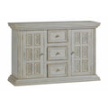 Antique Gray Wood Accent Credenza/Console Q686