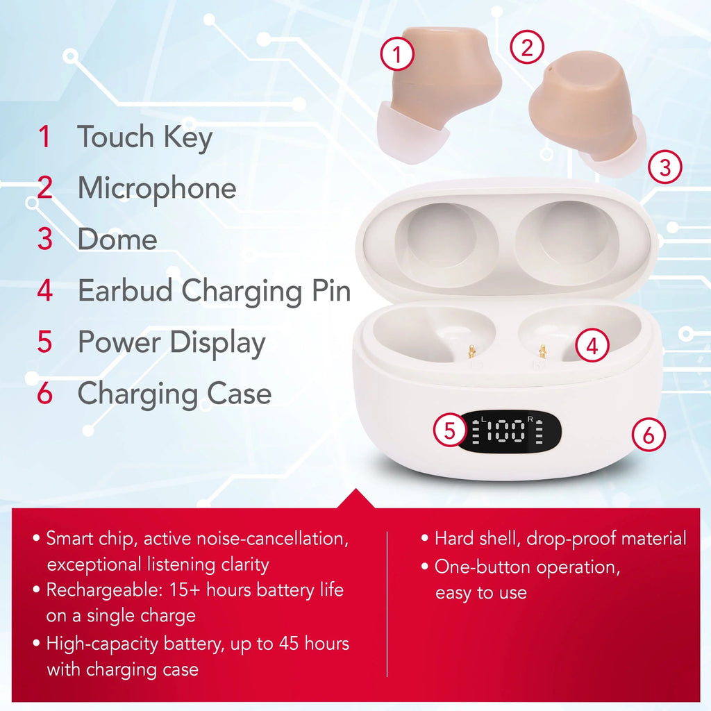 Beige In-Ear Hearing Aids D568018