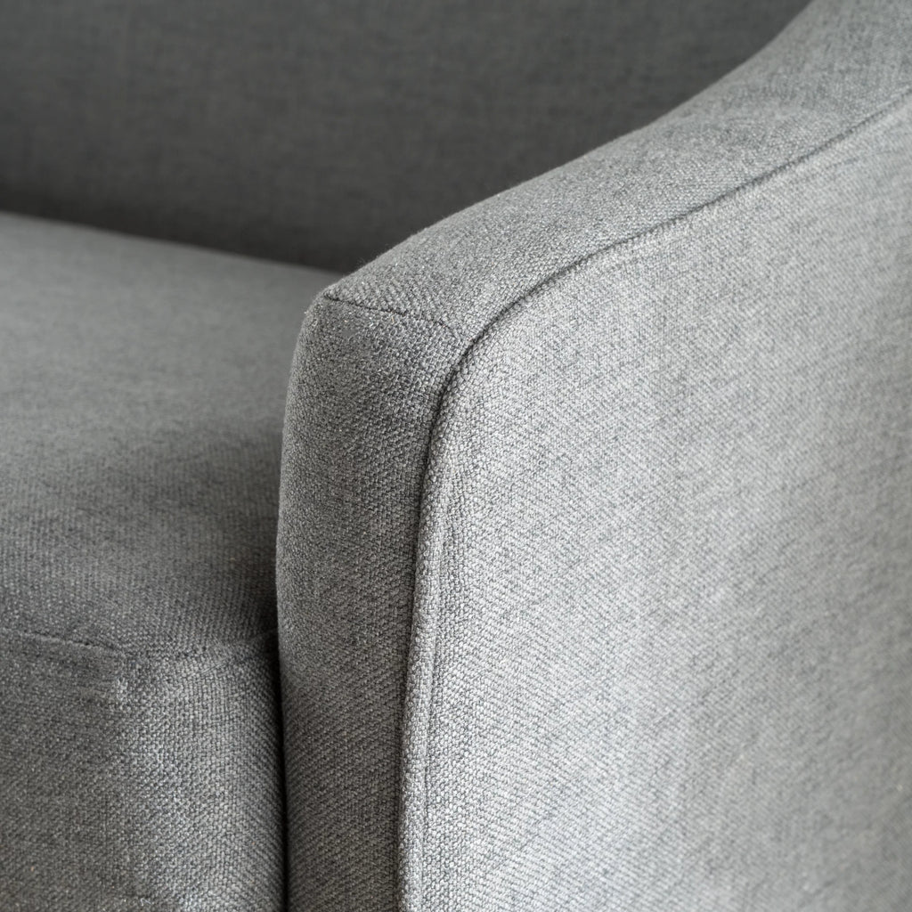 Dark Grey Fabric Loveseat A806