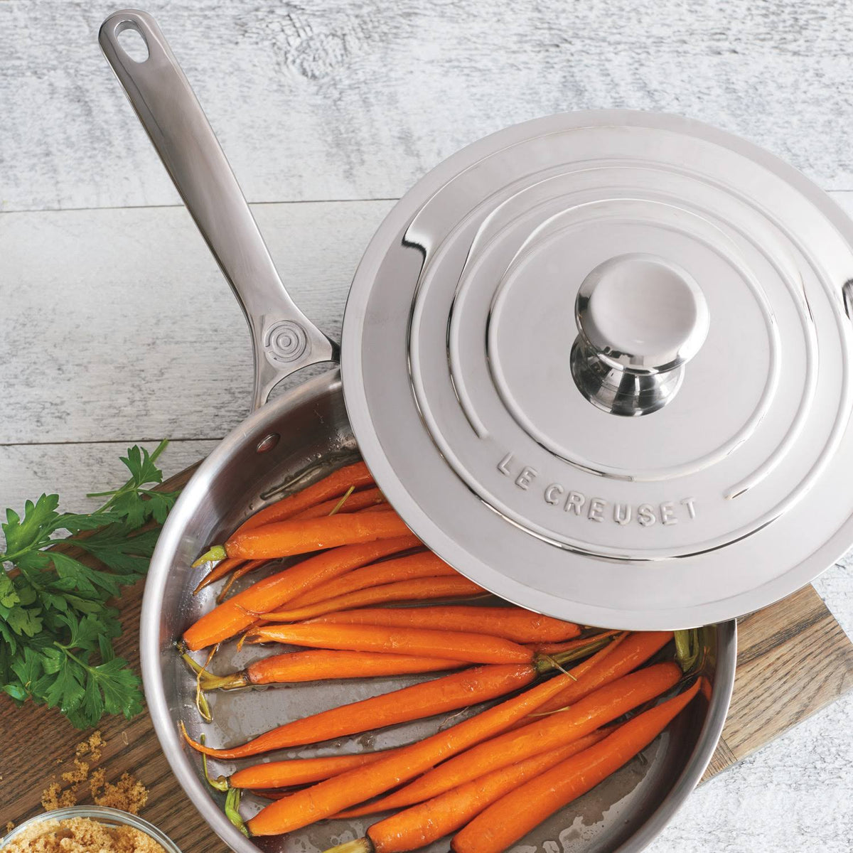 4.5-Quart Stainless Steel Saute Pan with Lid R699