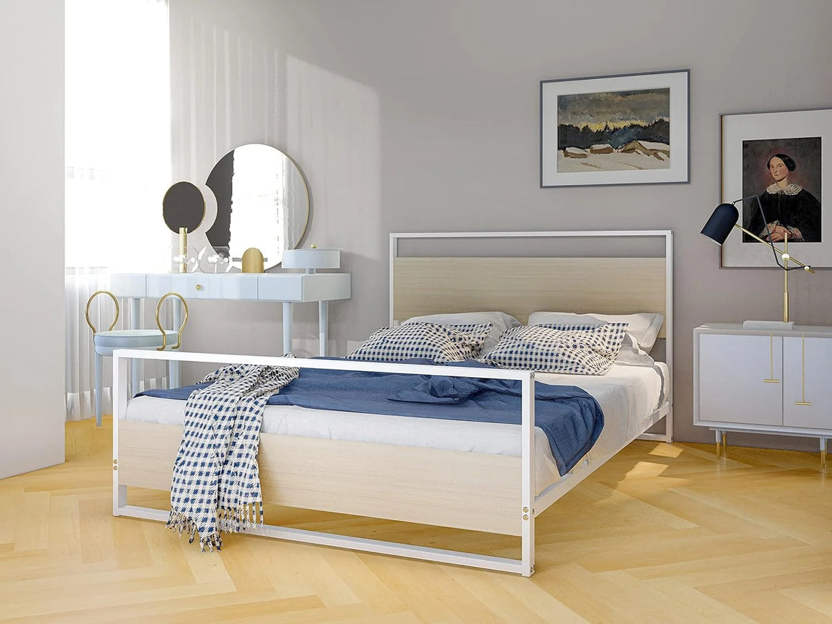 Platform Bed Frame with 4 Metal Legs U192